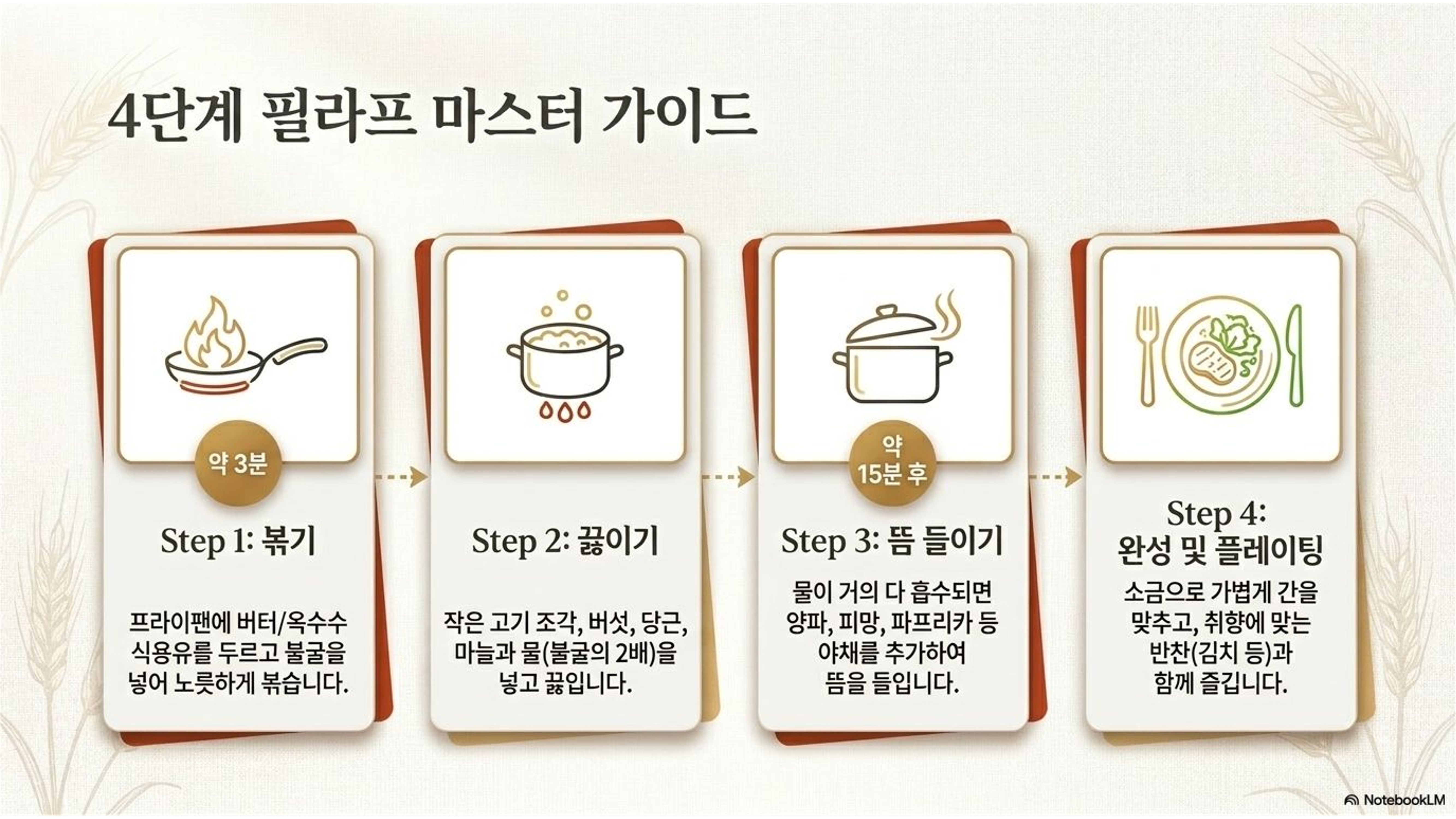 4단계 필라프 마스터 가이드